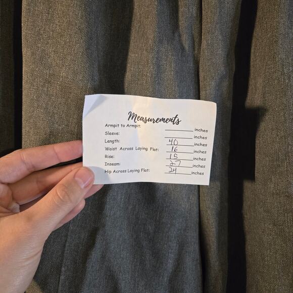 Vintage NWT Briggs Heather Gray Trousers 18WP [0161] - Picture 7 of 10